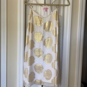 Lilly Pulitzer silk seashell dress. Medium.